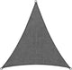 Abbey camp schaduwdoek - hdpe - 3.6x3.6x3.6m - grijs - zonnedoek - rvs ringen - murcia-360