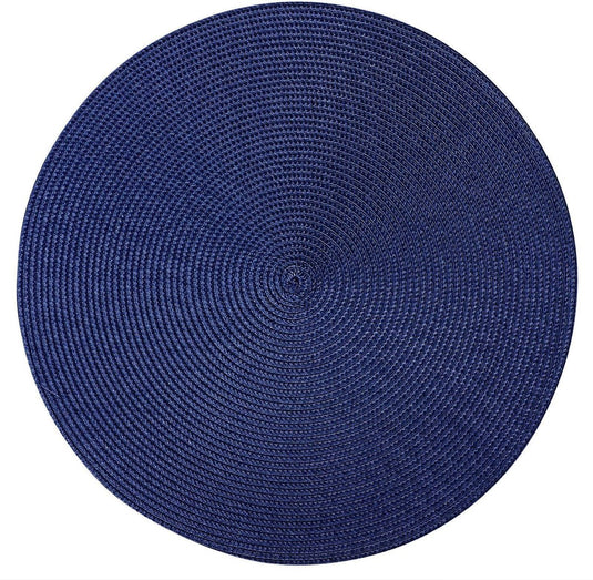 Westmark set van 4 placemats, ø 38 cm, polypropyleen, blauw, saleen-collectie: circle