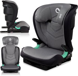 Lionelo neal premium autostoel 100-150 cm – isofix – verstelbare hoofdsteun (14 posities) – ventilatiesysteem – zijbescherming – i-size goedgekeurd – wasbare bekleding – groeit mee tot 12 jaar – inclusief kinderkaart