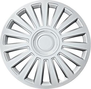Car plus wieldoppen california 16 inch abs zilver set van 4