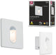 Paulmann led-wandinbouwlamp wall hoekig 78x78 mm 1,1w 65lm 230v 2700k wit