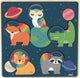 Vilac houten puzzel ruimte dieren andy westface educatief speelgoed.