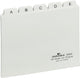 Durable 366002 - alphabetic tab index - pvc - white - landscape - a6 - 0.3 mm