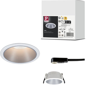 Paulmann inbouwlamp cole rond 88 mm gu10 max. 10w 230v dimbaar wit, zilver
