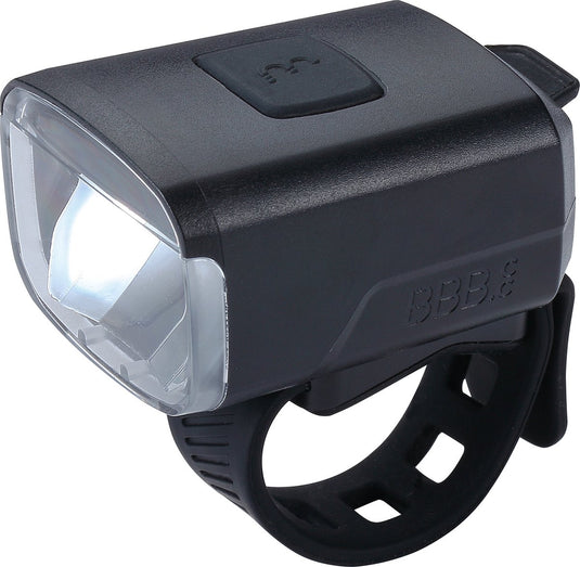 Bbb cycling stud33 koplamp fiets - fietsverlichting usb oplaadbaar - voorlicht stadsfiets - racefiets verlichting - 130 lumen - accu 10 uur - waterdicht - bls-143