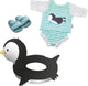 Heless poppen zwemset pinguin, 35-45 cm
