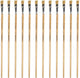 Kangaro lyonse penseel - #14 - gelakt hout - doos a 12 stuks - k-840214