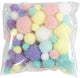 Creativ company pom-poms pastelkleuren, 62gr.