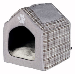 Trixie relax iglo hondenhuis silas grijs creme