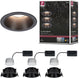 Paulmann led-inbouwlamp 3-step-dim cole coin set van 3 ip44 rond 88 mm coin 3x6w 3x470lm 230v dimbaar 2700k zwart