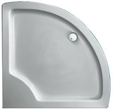 Plieger luxury douchebak - acryl - kwartrond - 90 cm x 90 cm x 18.5 cm - wit - 20 jaar - garantie