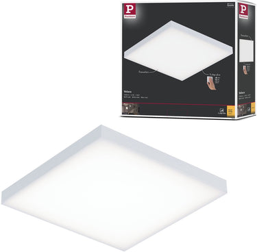 Paulmann led-paneel 3-step-dim velora hoekig 225x225 mm 12w 1200lm 3000k wit dimbaar