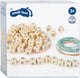 Small foot - houten letterkralen kettingen maken, 300 kralen