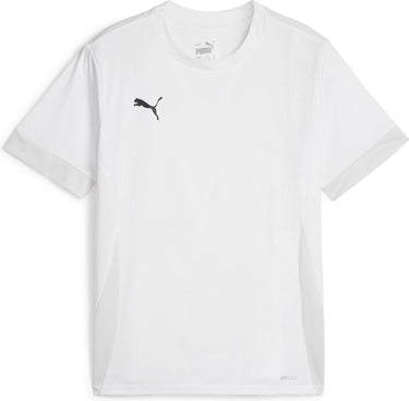 Puma teamgoal matchday jersey jr unisex sportshirt - white- black-feather gray