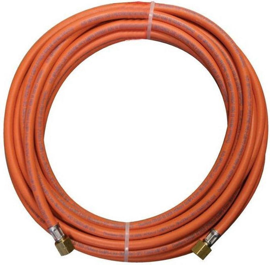 Kemper rubberen gasslang met lengte van 10 meter inclusief 3 8 koppelingen