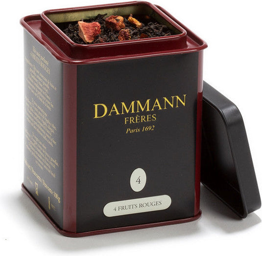 Dammann frères - 4 fruit rouges - 100 gram losse zwarte thee met vruchtensmaken