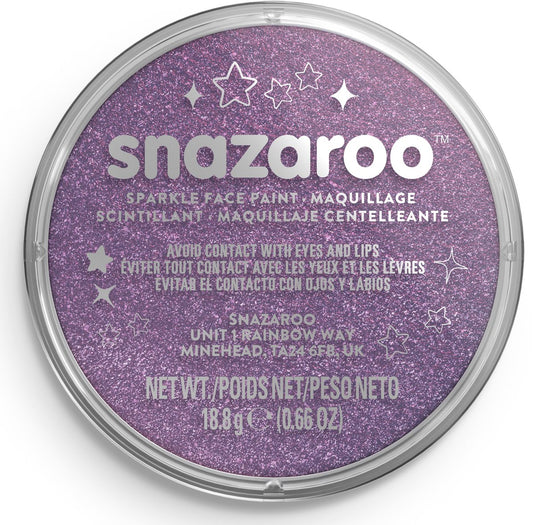 Snazaroo 1118871 - sparkle lilac - 18ml aqua schmink kinderschmink voor kinderen en volwassenen