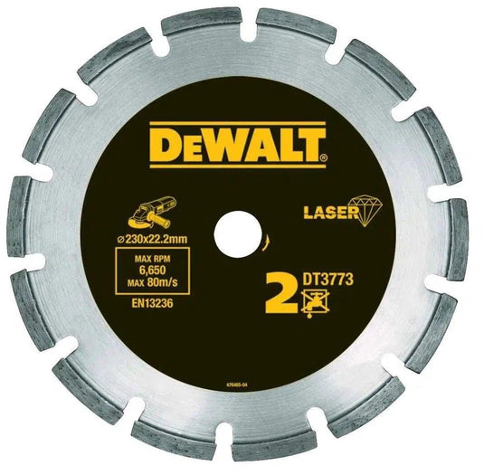 Dewalt dt3773-xj - diamentzaagblad - 230mm - segment - droog