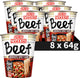 Nissin cup noodles - five spices beef noedels - instant noodles - 8 stuks