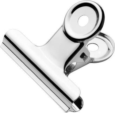 Westcott bulldog klem - 51x10,7mm - metaal - zilver - 10 stuks - ac-e10903
