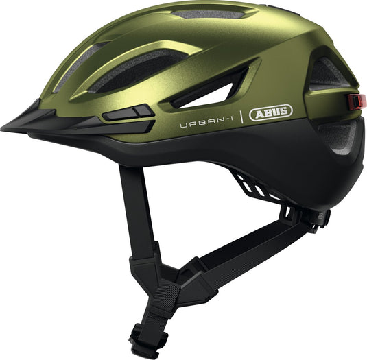 Abus fietshelm urban-i 4.0 ace pepper green m - 54-58 cm - groen - geschikt voor gebruik op elektrische fietsen - stadsfietsen - 280 g