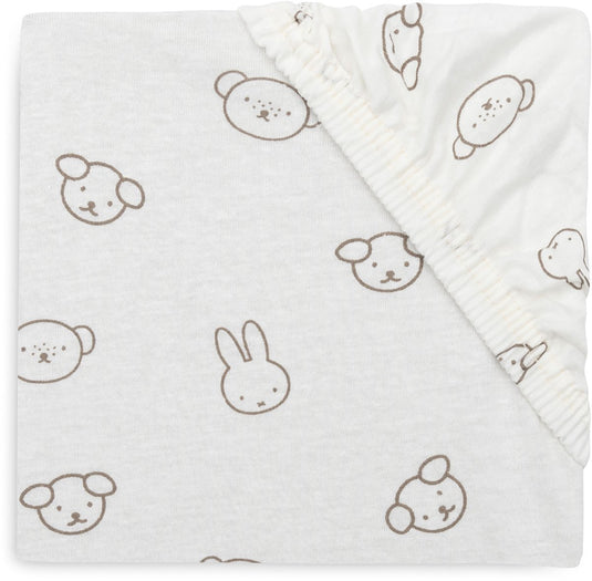 Jollein hoeslaken wieg - 40 50x80 90cm - jersey - miffy and friends