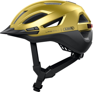 Abus fietshelm urban-i 4.0 ace honey yellow l - 57-61 cm - geel - geschikt voor gebruik op elektrische fietsen - stadsfietsen - 300 g