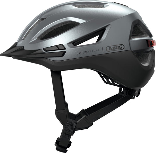 Abus fietshelm urban-i 4.0 ace graphite silver s - 51-55 cm - zilver - geschikt voor gebruik op elektrische fietsen - stadsfietsen - 260 g