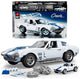 Mattel brick shop hot wheels elite serie - corvette grand sport - bouwspeelgoed - 918 onderdelen
