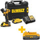 Dewalt dcf840d2t accu slagschroevendraaier 192nm 18v xr 2.0ah in tstak