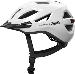 Abus fietshelm urban-i 4.0 shiny white l - 57-61 cm - wit - geschikt voor gebruik op elektrische fietsen - stadsfietsen - 290 g