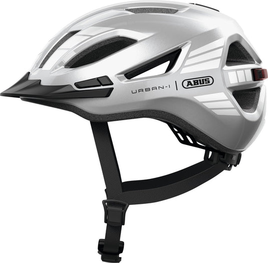 Abus fietshelm urban-i 4.0 signal silver m - 54-58 cm - zilver - geschikt voor gebruik op elektrische fietsen - stadsfietsen - 270 g