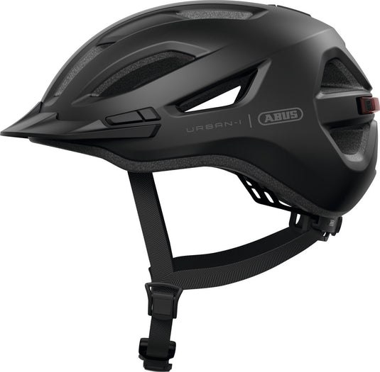 Abus fietshelm urban-i 4.0 velvet black m - 54-58 cm - zwart - geschikt voor gebruik op elektrische fietsen - stadsfietsen - 270 g