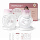 Momcozy s12pro quick handsfree borstkolf - 2 stuks - extra stil en compact - elektrisch - oplaadbaar - roze wit - s12pro+