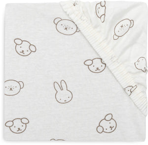 Jollein hoeslaken wieg - 40 50x80 90cm - jersey - miffy and friends