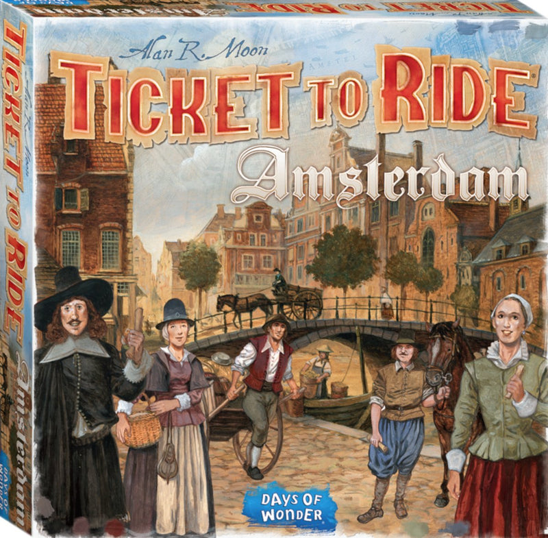 Laden Sie das Bild in Galerie -Viewer, Days of wonder ticket to ride amsterdam – nederlandstalig bordspel voor 2 tot 4 spelers - snel strategisch spel vanaf 8 jaar - speel in 17e-eeuws amsterdam
