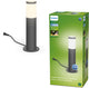 Philips led utrecht sokkellamp voor buiten - laagspanning - antraciet - warmwit licht - 6 w