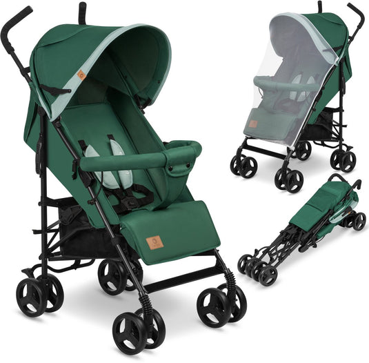 Lionelo elia - buggy - lichte 7kg en duurzame kinderwagen - paraplu buggy - 5-punts gordel - rijke set - grote mand - muskietennet - geschikt voor kinderen tot 15 kg - verstelbare rugleuning tot ligpositie en voetensteun - van 6 maanden tot 5 jaar