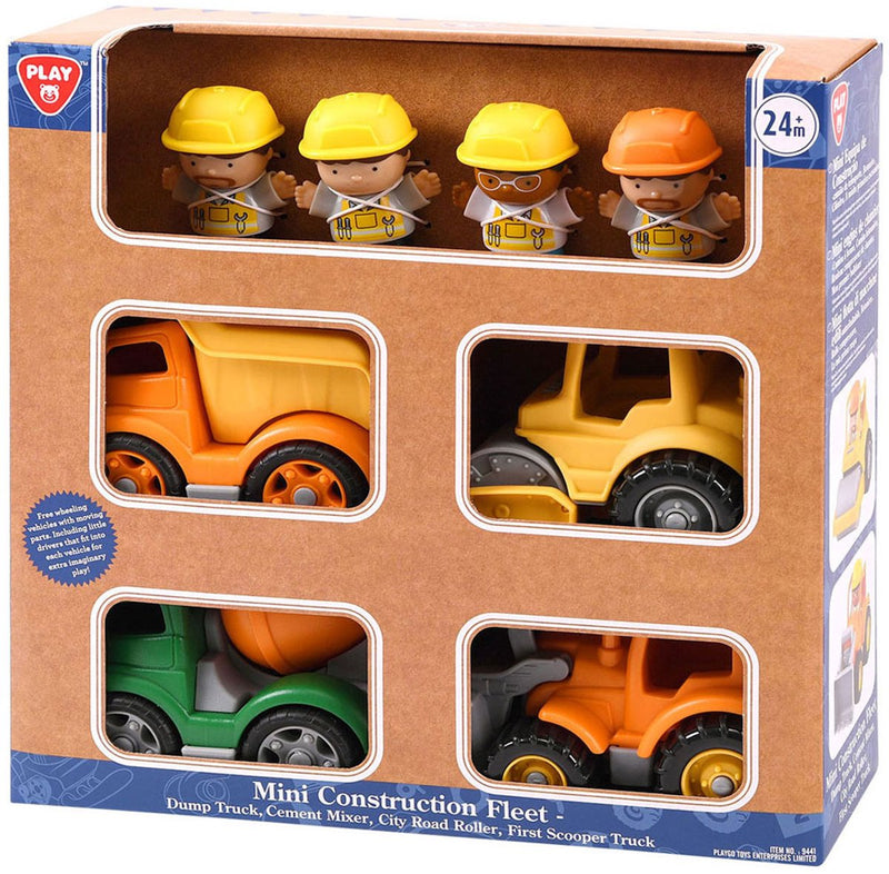 Chargez l'image dans la visionneuse de la galerie, Playgo mini constructie voertuigen met figuren speelset - 8dlg.

