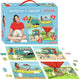Samson marie puzzel - 4 in 1 puzzel - 36 49 64 100 stukjes