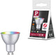 Paulmann standaard 230 v smart home zigbee 3.0 led-reflector gu10 350lm 4,8w rgbw+ dimbaar chroom mat