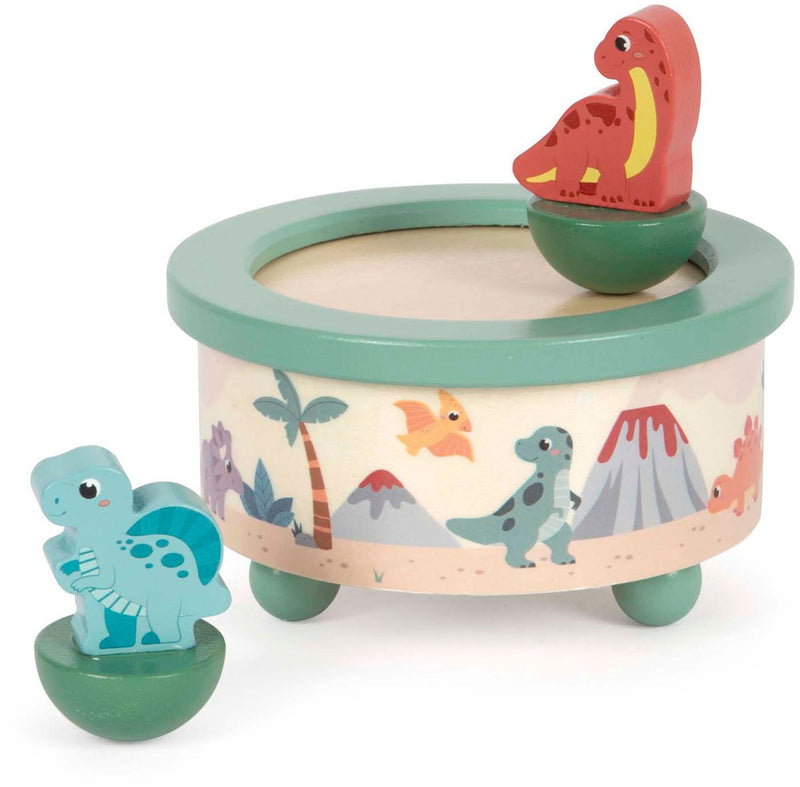 Afbeelding laden in galerijviewer, Small foot - houten muziekdoos dino

