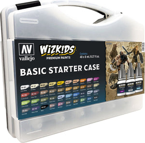 Vallejo basic starters case - wizkids premium paints - 40 kleuren - 8ml - 80260