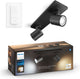 Philips hue runner opbouwspot - warm tot koelwit licht - 2-spots - zwart - 1 dimmer switch
