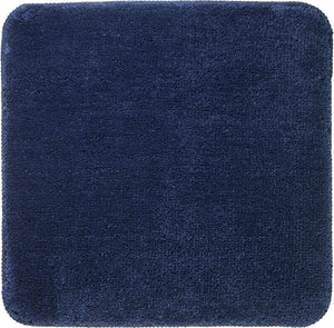 Sealskin angora - badmat 60x60 cm - polyester - donkerblauw