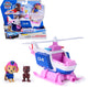 Paw patrol - search rescue - skye' helikopter met 2 figuren terugtrekfunctie - speelgoedvoertuigen