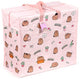 Puckator grote boodschappentas met rits waszak opbergtas - pusheen the cat planten - 48x55x28cm