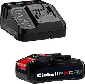 Einhell 18 v 2.5 ah power x-change starter kit - 1x 2.5 ah accu en snellader - universeel voor alle power x-change machines
