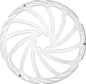Bbb cycling schijfrem powerstop 6-gaats remschijf bbs-115 - zilver - 220 mm