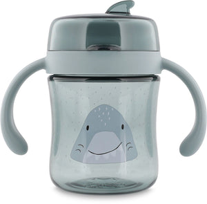 Trixie | 360° drinkbeker met handvatten - mr. shark - gemakkelijk vast te pakken - lekvrij - tritan - vaatwasserbestendig
